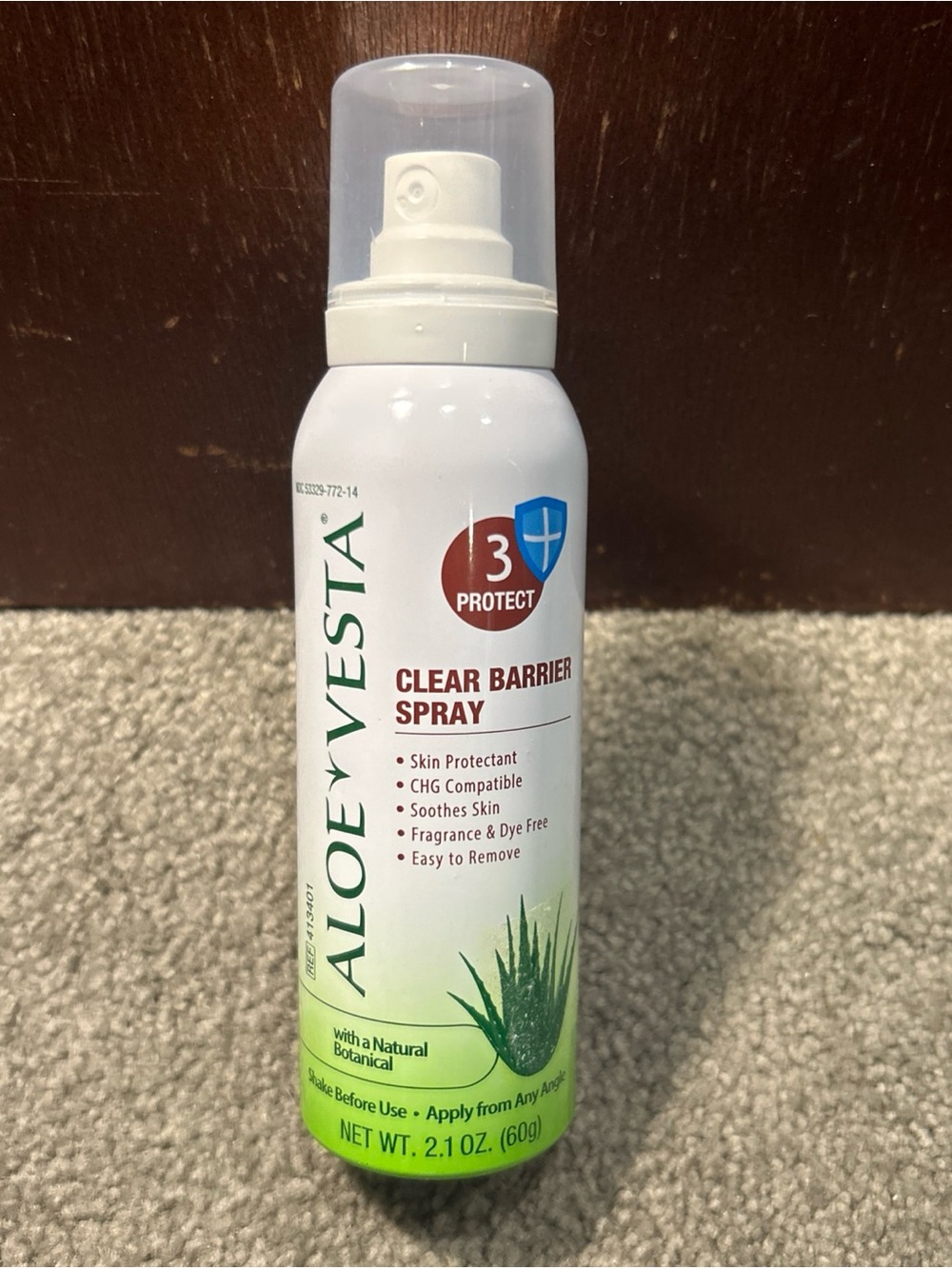 Aloe Vesta Clear Barrier Spray Skin Protectant with Natural Botanical 2.1oz